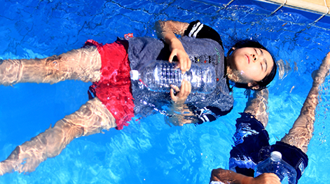 着たまま浮こう「浮いて待て!」